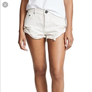One Teaspoon white bandit shorts